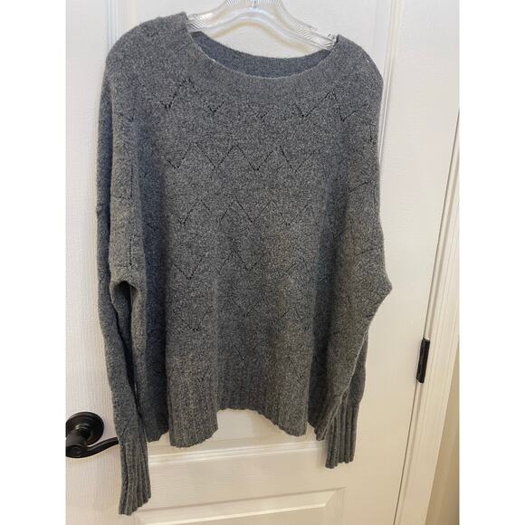 a loves a gray sweater sz M wool blend - Picture 1 of 10